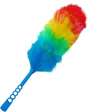 Whd1006-sbn -01 Upgrade Rainbow Static Feather Duster With Beandable And Washable Head - More Fi