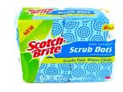 20306-4 Scotch Brite Scrub Dots Non Scratch Sponges Rinses 076308910532