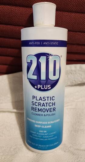 210 Plus 818520002158 Plastic Scratch Remover Cleaner And Polish 15 Oz