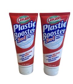 95091509 2x Cascade Plastic Booster 2in1 Cleans Red Stains Dishwasher Discontinued Read