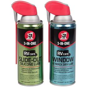 120084 3-in-one Rvcare Slide Out Silicone 11 Oz. And Rv Care Window Track Dry Lube
