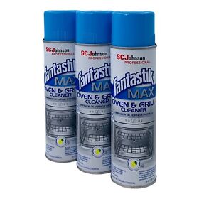 3 Pack Fantastik Max Industrial Oven And Grill Cleaner Clean Scent 20 Oz Aerosol