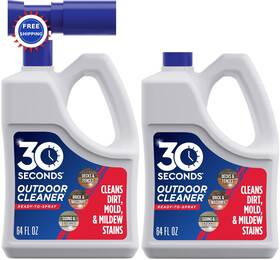 6430s-2p 30 Seconds Cleaner 2 Pack With Hose End Sprayer 64 Fl Oz Of Outdoor Cleans Stains