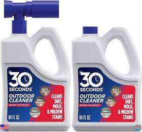 B079j9wvm8 30 Seconds Outdoor Cleaner 2 Pack With Hose Sprayer - Removes Algae Mold Mildew Stains