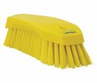 38906 Vikan Hand Scrub Brush Yellow Stiff Poly In