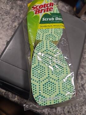 487-2-7 3m Scotch-brite Scrub Dots Heavy Duty Sponge Refill 1.65 Inch L 2 Pk