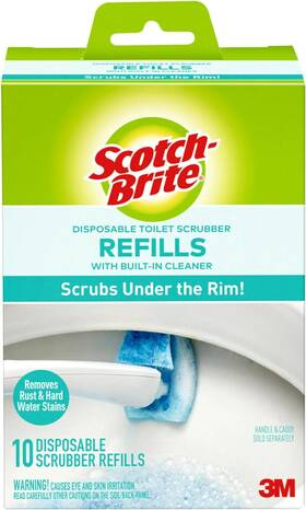 558-rf-4 3m Scotch-brite Disposable Toilet Scrubber Refills Removes Rust And Hard Water Stain