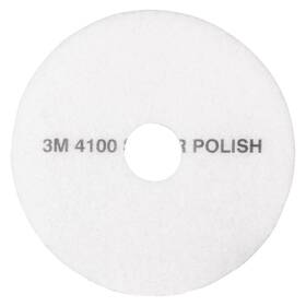 8384 3m Super Polish Pad Removes Scuff/black Heel 20 Inch 5/ct White