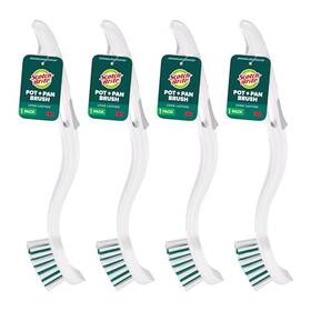8917837 3m Pot Pan And Dish Brush 4 Cleaning Brushes For Kitchen Bathroom