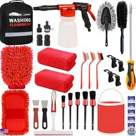 B0bvplllrp 3m Car Wash Kit With Foam Gun Microfiber Sponge Towels Tire Brush And Bucket
