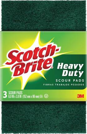 3m/commercial Tape Div. 744759602503 Scotch-brite Heavy Duty Scour Pads 30 Total 10 Packs Of 3