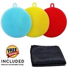 43178666857 Silicone Sponges Dish Scrubber Sparkle Wash Cleaning Brush 689355406400