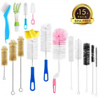 4336011087 Zannaki Food Grade Multipurpose Cleaning Brush Set Lab 799637092860