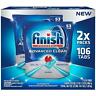 51700-82731 Finish Dishwasher Detergent Tabs Count Advanced Clean Scrub Liquid Powerball