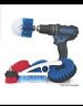 54345 Holikme Drill Scrub Brushes Cleaning Extended Long Attachment Set Pack