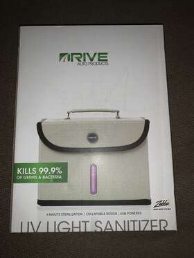 59s 850021315016 Drive Auto Products Portable Car Plug In Uv Light Sanitizer Box New