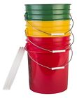 Exchange1 5dm23 Hudson Gallon Bucket Lid Sturdy Wire Bail Plastic 0733469838180