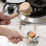 6915831043970 Unbranded Kitchen Wooden Scrub Brush Suction Cup Sink