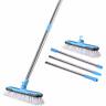 729270462447 Huyijjh Floor Scrub Brush With Adjustable Long Stiff