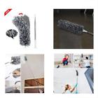 762360331063 Feather Dusters Microfiber Hand Duster Telescopic Bendable Anti