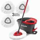 769033075330 Easywring Microfiber Spin Mop Bucket Floor Cleaning System