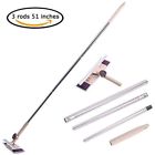 798863242674 Window Squeegee Scrubber Cleaner Microfiber Brush Detachable Long