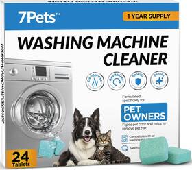 7pwmct1 7pets Washing Machine Cleaner Tablets 24 Count 1-year Supply Formulated For Pet