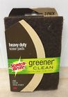 87033 Greener Clean Scour Pads Brown Sponges