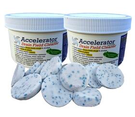 Accelerator By Dr. Pooper 850057711097 2-pack Value Bundle Of Drain Field Cleaner Pooper. Clears Septic Tanks