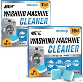 Active 744110518467 Washing Machine Cleaner Descaler 48 Pack - Value Size Deep Cleaning Tablets He F