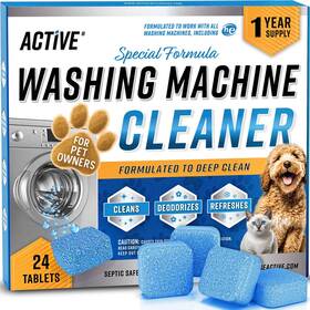 Active-pet-wmctablets-24 Active 850051993383 Washing Machine Cleaner For Pet Owners Enzymatic Deep Clean Descaler Cat