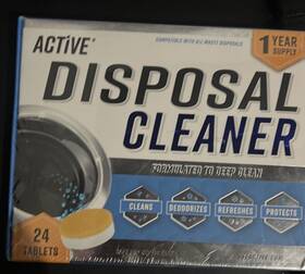 Active 851587008992 Disposal Cleaner And Deodorizer 24 Tablets 1 Year Supply Sealed New