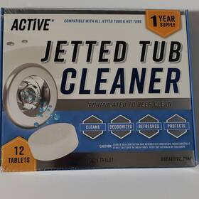 99334 Active Jetted Tub Cleaner Tablets 12 Pack 1 Year Supply Cleans Deodorizes