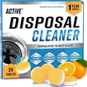 Active-disposal-v2-24 Active Garbage Disposal Cleaner Deodorizer Tablets - 24 Pack New Powerful Xl Foaming T