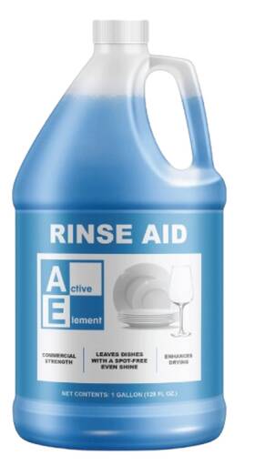 Active Element 657467918494 Rinse Aid Dishwashing Liquid 1 Gallon 128 Fl Oz