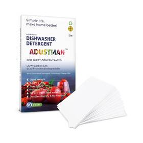 Adustman 755435873353 Eco Friendly Dishwasher Detergent 60 Count Unscent 1 Pack More Convenient Dis