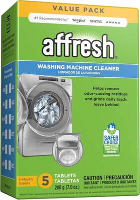 98796546 Affresh Washing Machine Cleaner 6 Month Supply Cleans Front Load And Top