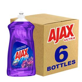 Ajax 61039226ca Ultra Liquid Dish Soap With Fabuloso Lavender Scent 6ca
