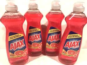 Ajax 827854007463 Ultra Grapefruit Dish Washing Detergent Liquid Soap 12.4oz 4 Pack New