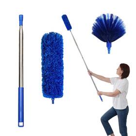 Cbd100b Ajedrmy Cobweb Dusters With Extension Pole 100-inch Spider Web Brush And Ceiling Clean