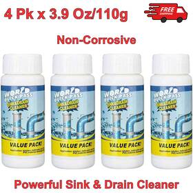 4p-fen Akeicwel Powerful Sink And Drain Cleaner - 4 Pack Clog Remover Powder For Kitchen Toilet