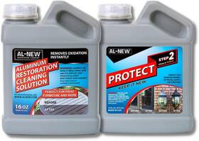 Al-new 313032289252 Aluminum Restoration Cleaning Solution And 16 Ounce Protect