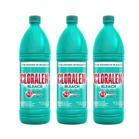 Alen Usa Llc 705353339295 Lot Of 3 Cloralen 3-in-1 Cleaner Household Cleaning Liquid Bleach 32.12 Fl Oz
