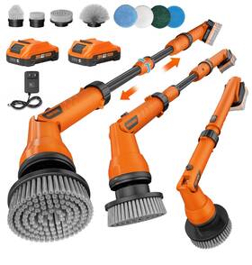 20vxdq Alloyman 20v Electric Scrubber For Cleaning Floors Walls - 2 Replaceable Battery Desi