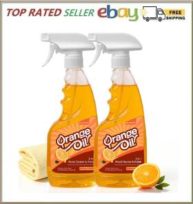 Cy002 Alofoyo Natural Orange Oil Wood Cleaner Polish Spray - 2-pack 32oz Total