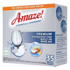 Amaze 013099037369 Premium All-in-dishwasher 35 Tabs - Fresh Scent Powerful Dish Detergent