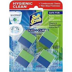 2416977 Amazonus/diaw7 Soft Scrub In-tank Toilet Cleaner Duo-cubes Alpine Fresh 4count