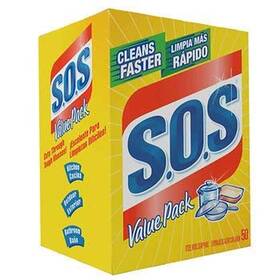 Pp-hkmc3091 American Standart S.o.s. Steel Wool Soap Pads 50 Per Box As