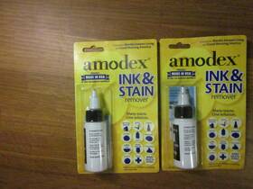 Amodex 083769100211 Lot Of 2 Ink And Stain Remover 1oz Bottle