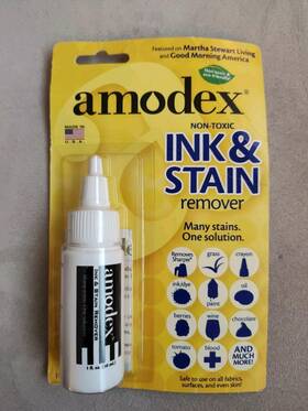 Amodex 083769101003 Ink And Stain Remover - Cleans Marker Crayon Pen Food. Non-toxic
